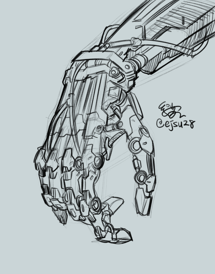 Day 19 2024.0510 another hand

Timelapse video:
youtube.com/shorts/8HWW6Yj…?

#art #artwork #daily #sketch #sketching #pencil #robot #robotic #hand #anatomy #mechanical #digitalart #digitaldrawing #fingers #timelapse #timelapsedrawing #timelapsevideo