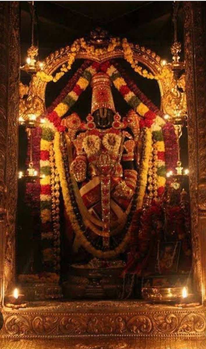 तिरुपति बालाजी 🕉🚩
Lord Vishnu has manifested Himself in this temple during Kali age to guide and direct His devotees towards salvation. It is said the main idol of Lord Venkateshwara is unique and powerful. The charming idol has a number of miraculous characteristics.