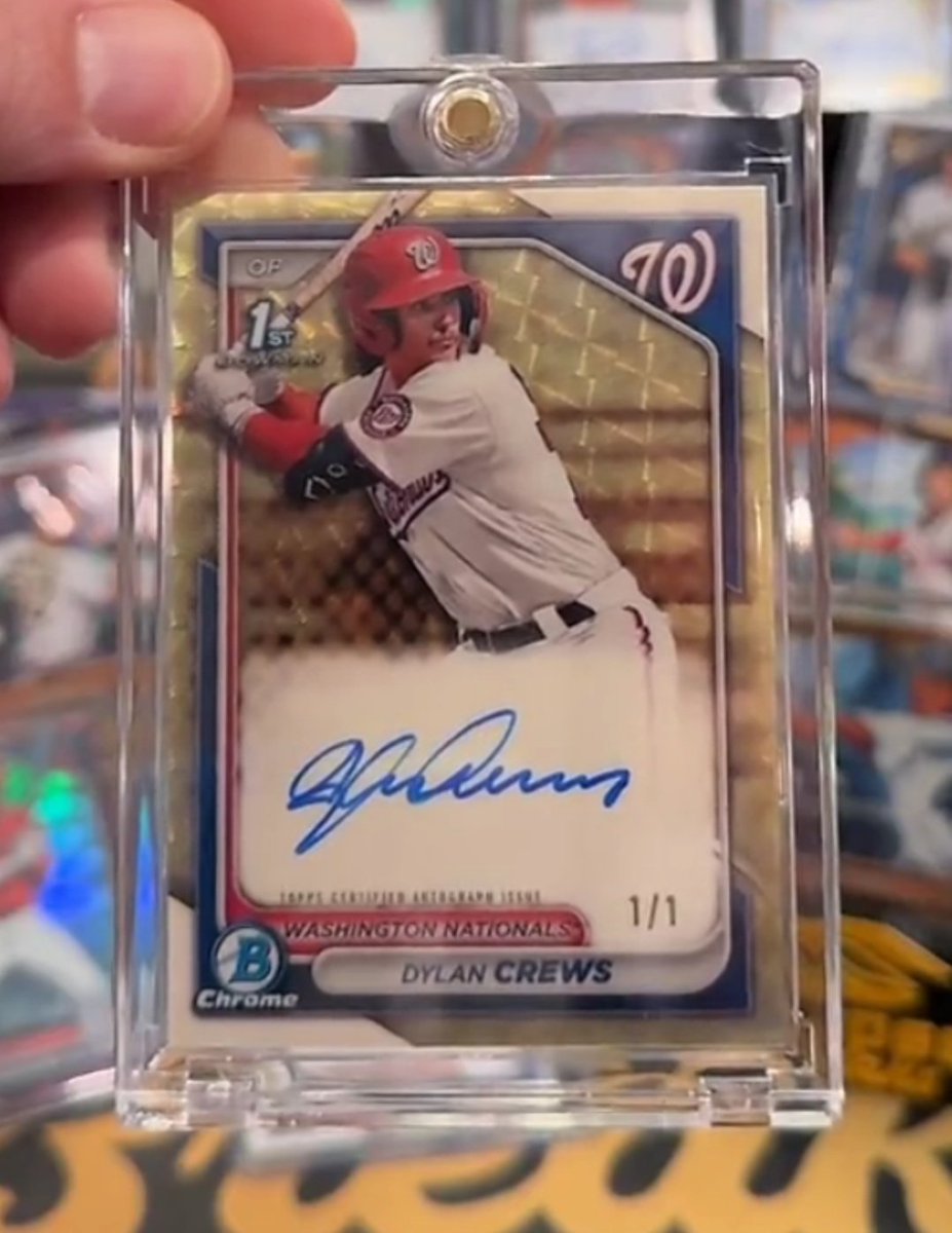 Dylan Crews 1/1 Super auto has been pulled by Stapes_breaks on tiktok and IG. Grats!