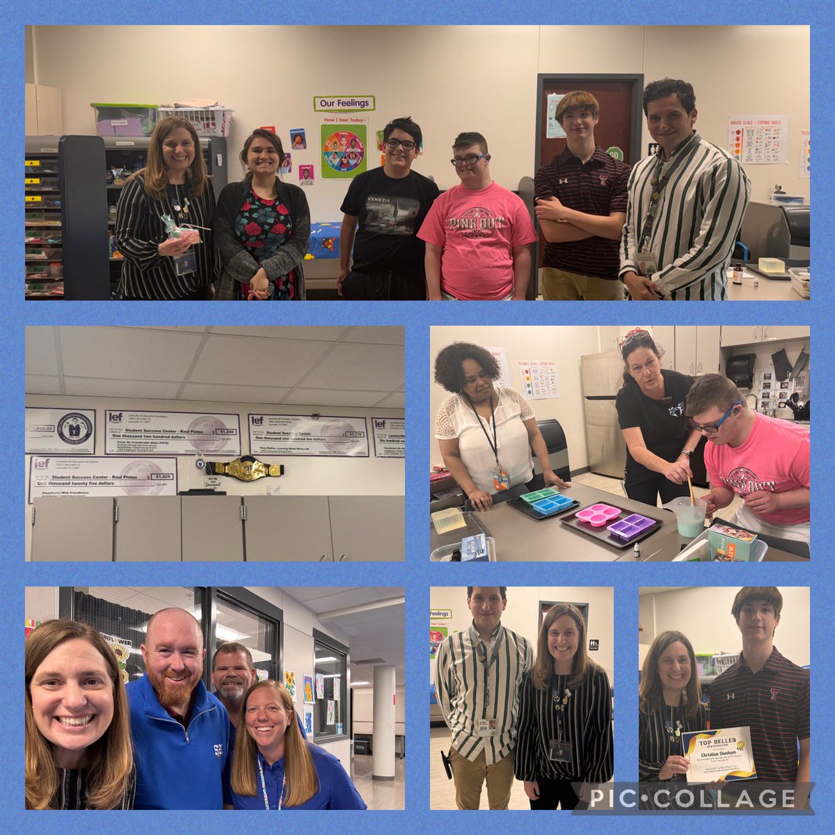 Enjoyed visiting @LewisvilleISD Student Success Center and see @LEFforLISD Grants in Action with students learning job and life skills. Enjoyed being part of student awards! #OneLISD #BetheOne for kids #RappontheRoad