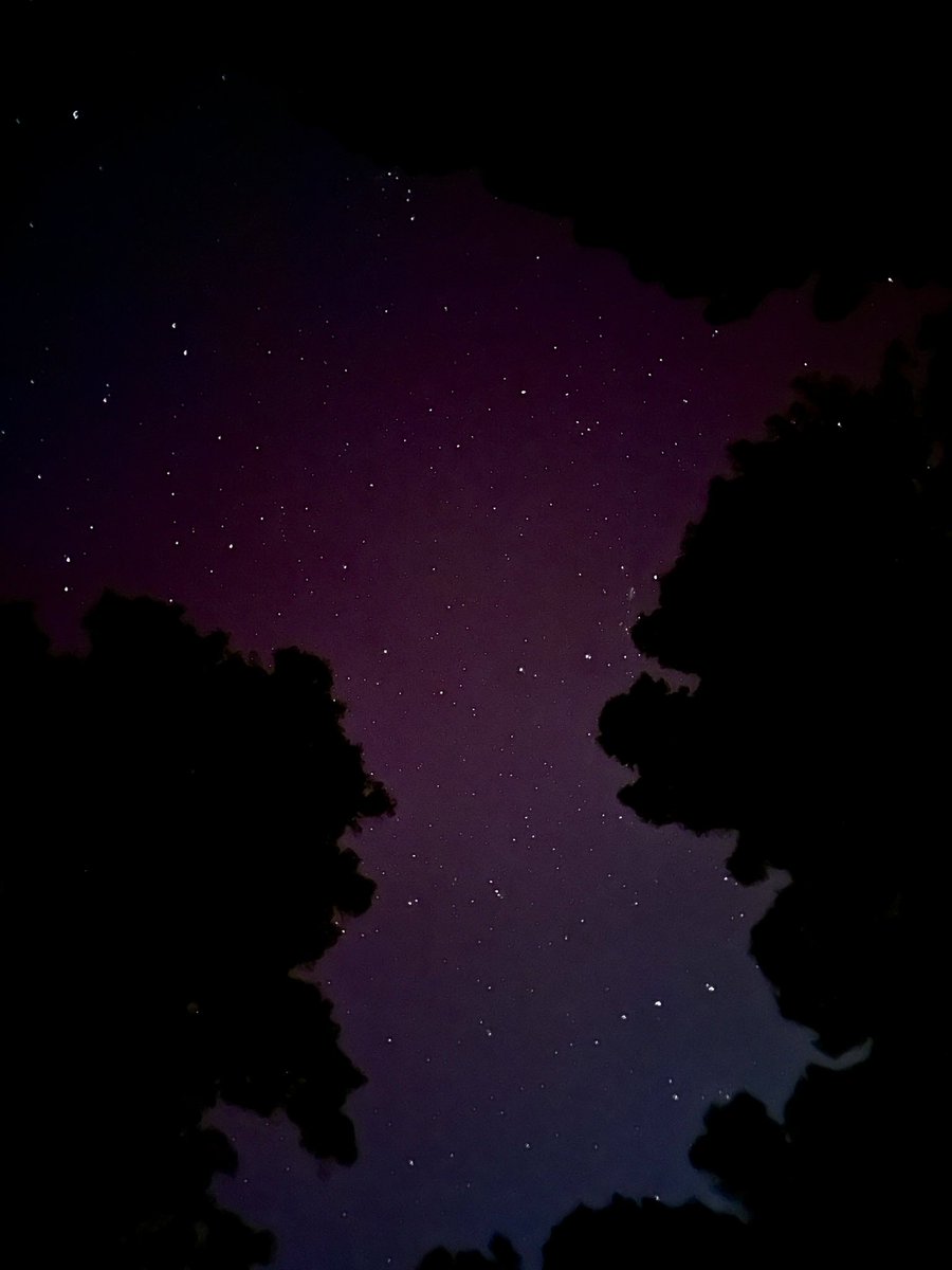 The northern lights as seen from Felton in the Santa Cruz mountains tonight 📸: Leonard Torres