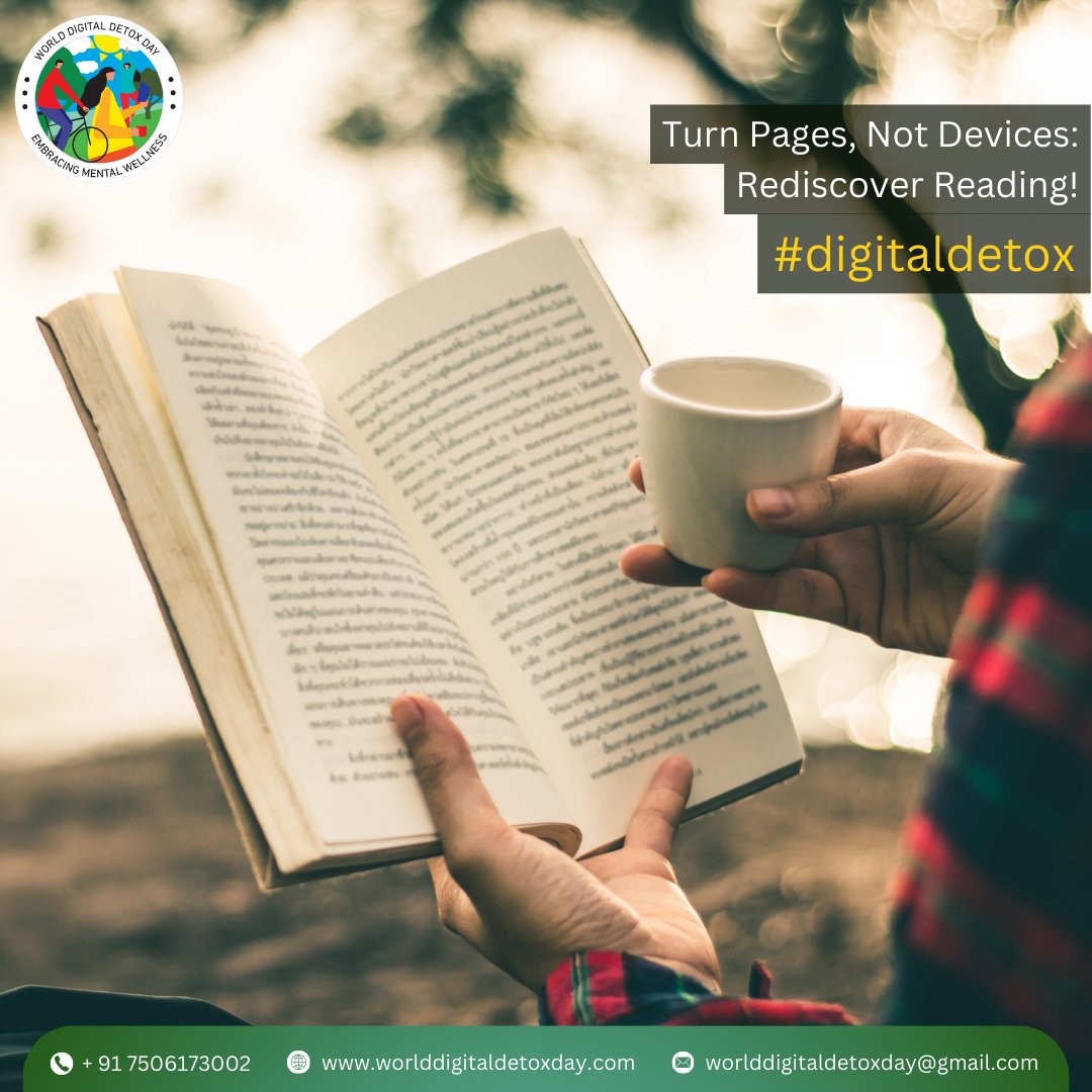 Rediscover the joy of disconnecting from devices and reconnecting with stories that touch the soul. ✨

Join our movement back to the roots of reading. 📚✨

👉 Dive back into the world of printed books. 
.
.
.
#worlddigitaldetoxda #ParentalEmpowerment #SmartphoneFreeChildhood