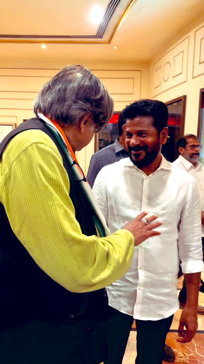 Great to catch up with Telangana CM @revanth_anumula late last night and exchange thoughts on what we are seeing in these elections — a resounding defeat for the BJP government!