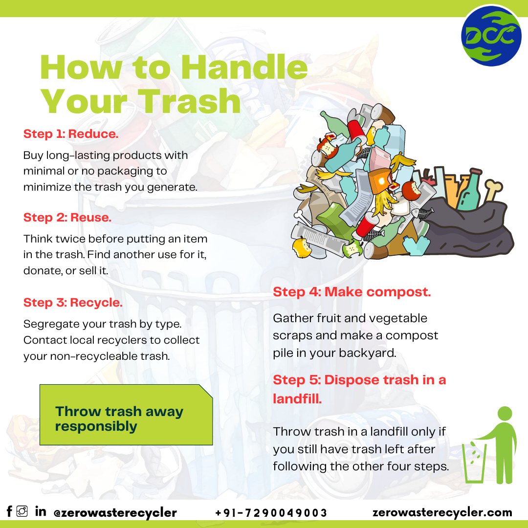 Trash transformation: Turning waste into opportunity with smart disposal practices ♻️

#TrashTalk #EcoFriendlyLiving #WasteManagement #ReduceReuseRecycle #SustainableLiving #GoGreen #TrashToTreasure #EnvironmentalStewardship #CleanerFuture #TrashFreeWorld
