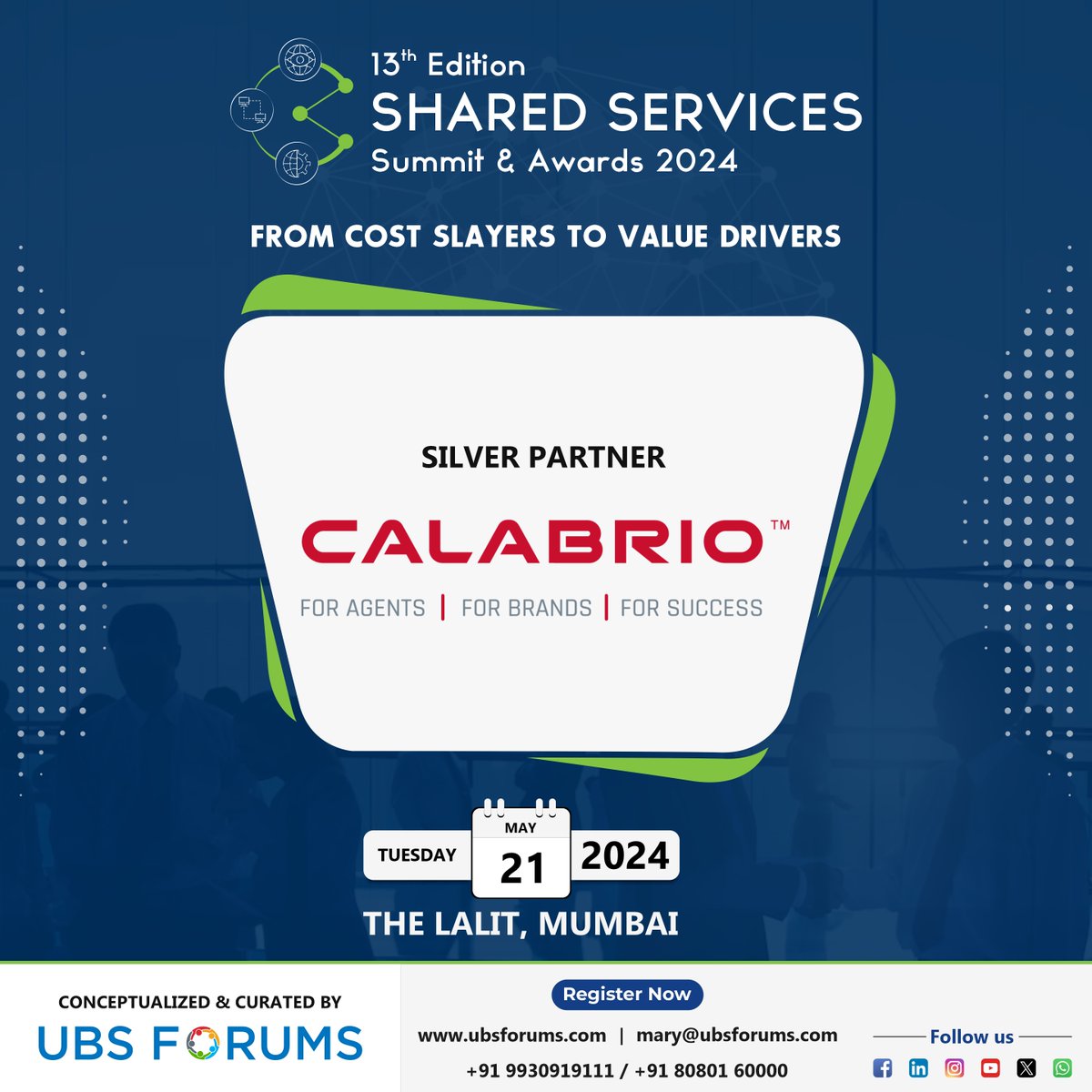 It is with great excitement that we welcome on board @Calabrio as our Silver Partner for the Exclusive Conference ‘13th Edition Shared Services Summit & Awards 2024.' 🗓️: Tuesday, 21st May 📍: The Lalit, Mumbai Register Now - shorturl.at/kmVY3 #UBSFSS #UBSForums