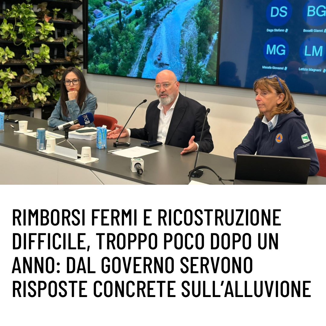 A un anno di distanza dall’alluvione, il pensiero va alle 17 vittime e ai familiari: le sole perdite irreparabili. Ieri abbiamo presentato il bilancio di ciò che abbiamo fatto come Regione, di fronte a 8,5 miliardi € di danni a causa di precipitazioni senza precedenti: (1/4)