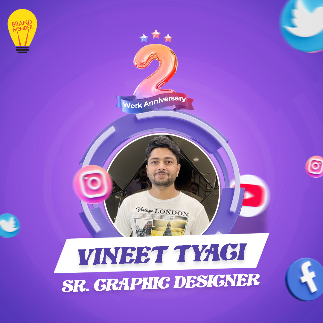 brand_mender's tweet photo. Congratulations, Vineet Tyagi, on another year of excellence! 🎉 

Your contributions have been invaluable to our success. Here's to many more years of achievement. 🎊
#workanniversary #graphicdesigner #brandmender https://t.co/yreBLlyAQQ