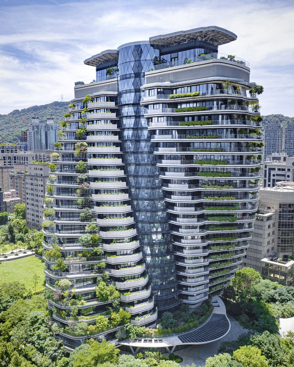 🇹🇼🧬🇹🇼 TAO ZHU YIN YUAN Residential tower by @VCALLEBAUT Architectures, Taipei, Taiwan #architecture #sustainability #housing #vincentcallebaut #design