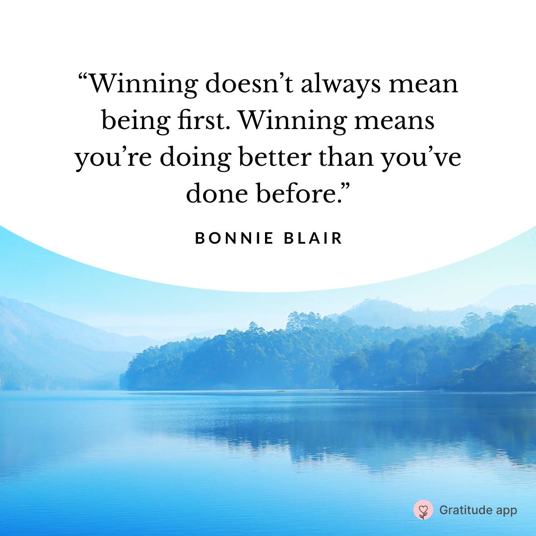 Winning doesn't always mean being First.. Good morning world 💕