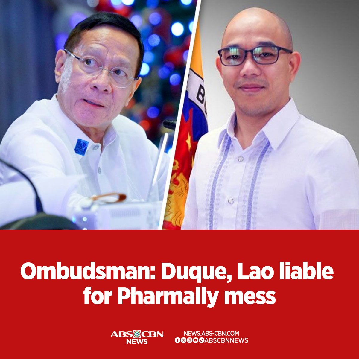 The graft charges recommended by the Ombudsman against former Health Secretary Francisco Duque III and Lloyd Christopher Lao stemmed from the controversial procurement of pandemic medical supplies and equipment, through the DOH, in 2020.

FULL REPORT: abscbn.news/3UsPSBa