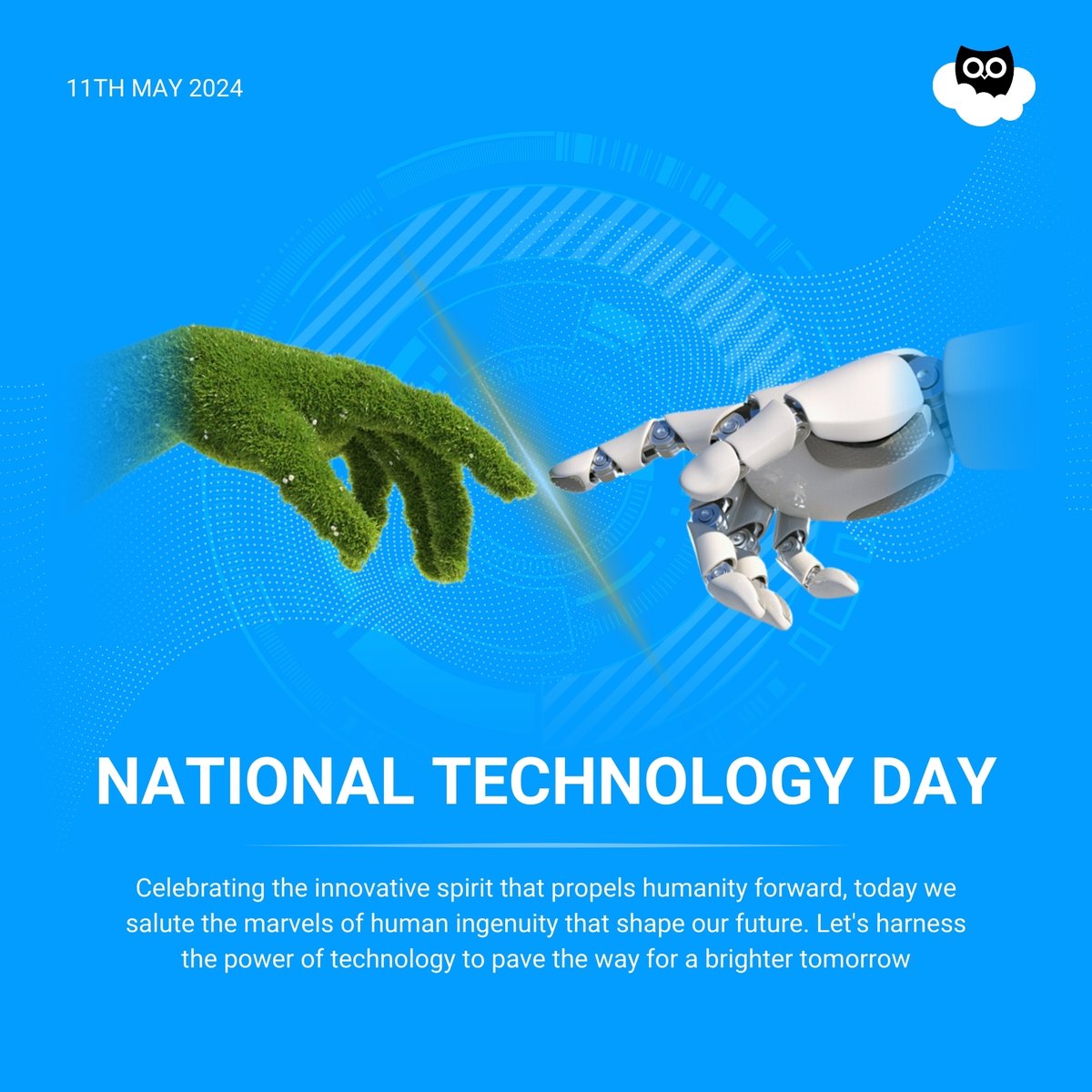 Happy National Technology Day! Celebrating the innovations that shape our world and drive progress. Here's to the brilliant minds revolutionizing industries and improving lives through technology. #Skymet #TechDay #Innovation #FutureForward #WeatherIntelligence #TechnologyDay