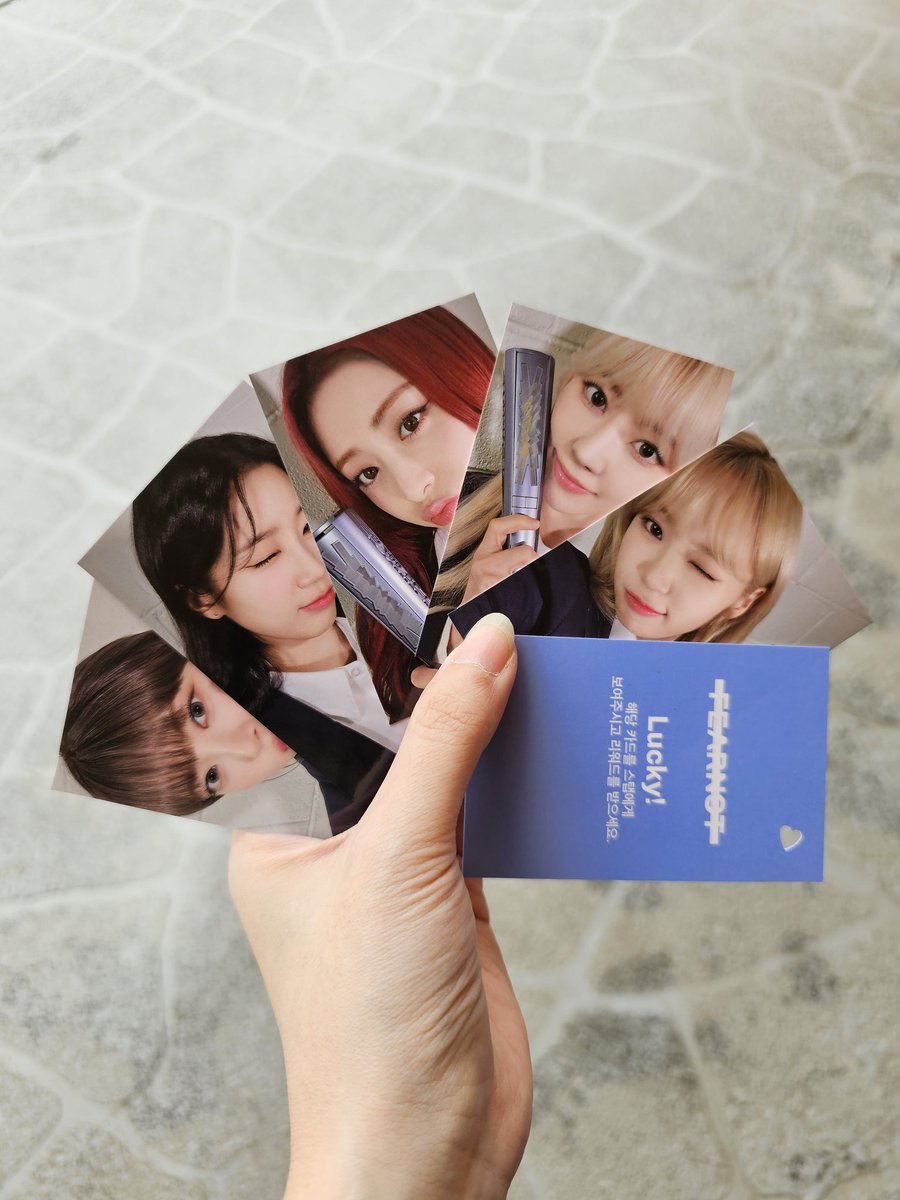 i won the lucky card and got ot5 pcs 😭😭😭