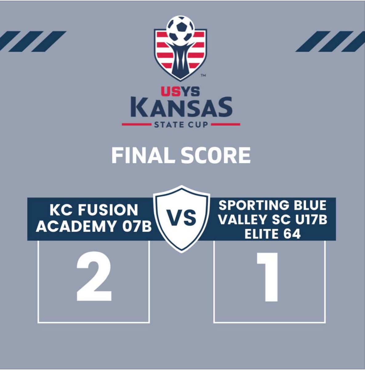 2007B KC FUSION ECNL-RL with a WIN!
🏆 ⚽️ 🥅