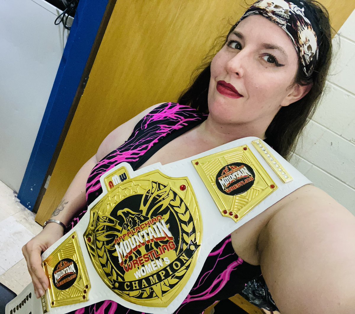 Buckle up baby-Appalachian Mountain Wrestling you are in Big Mama’s house now, and this isn’t going anywhere without a butt whooping’! #womenswrestling #inaugural #thefirst #1womanrevoultion