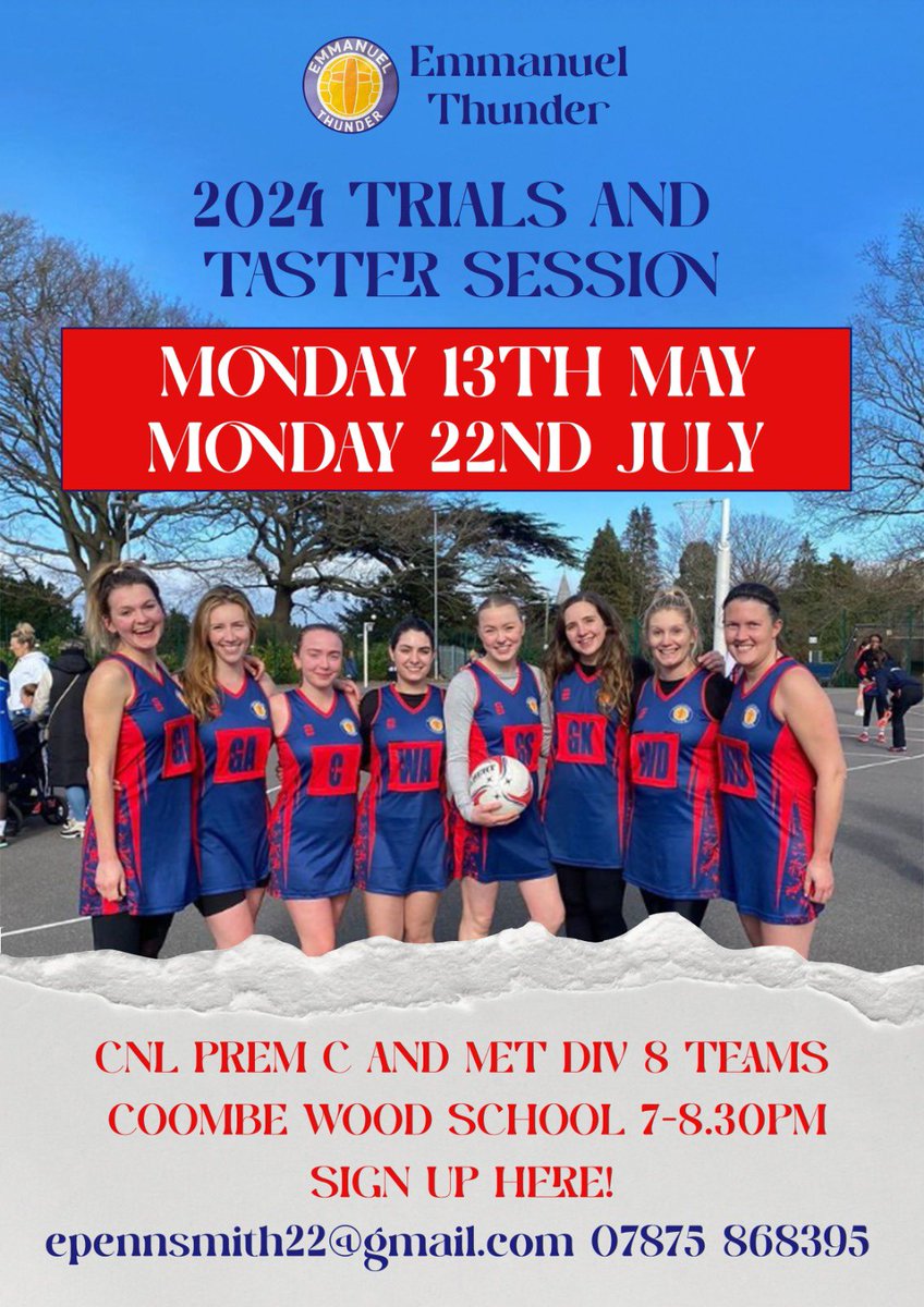 Emmanuel Thunder Netball tweet media