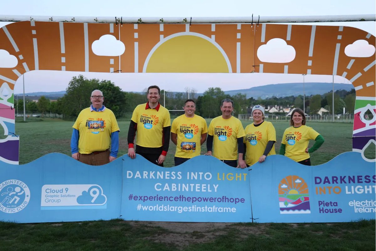COSullivanFF's tweet photo. Well done to everyone who participated in #darknessintilight lovely mornight at #darknessintolightcabinteely with @CormacDevlin @JustinMoylan @michaelclark99 and SallyAnn Moylan @PietaHouse https://t.co/zprckgFsvx