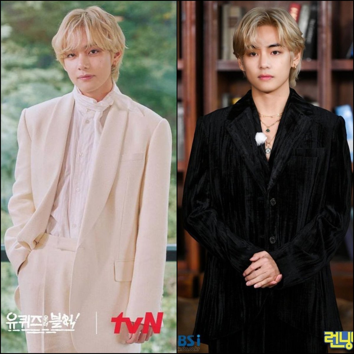 Pick your Taehyung 

White suit                  Black Suit