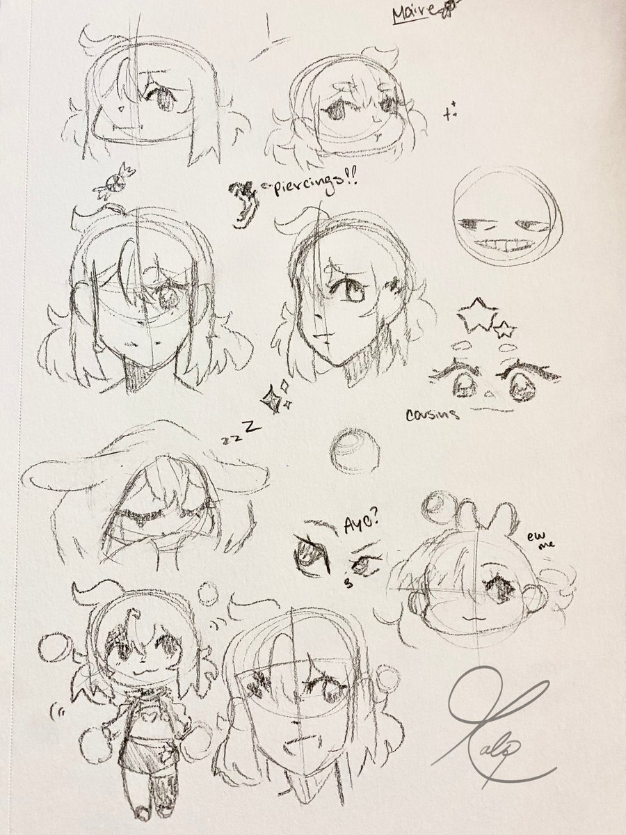 maire class doodles!! ✨🍬

#drawmaire #VTuberUprising #artmoots