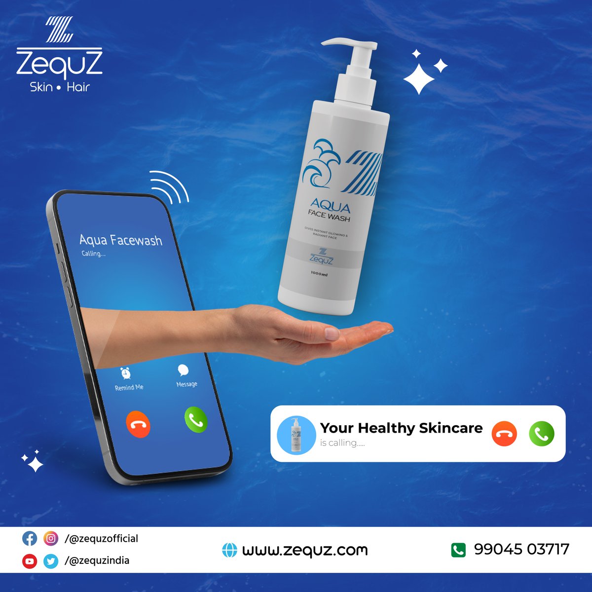 Your healthy skincare is calling.

Try now: Link in Bio!

#Aqua #facewash #beautyproducts #dailyuseonlyzequz