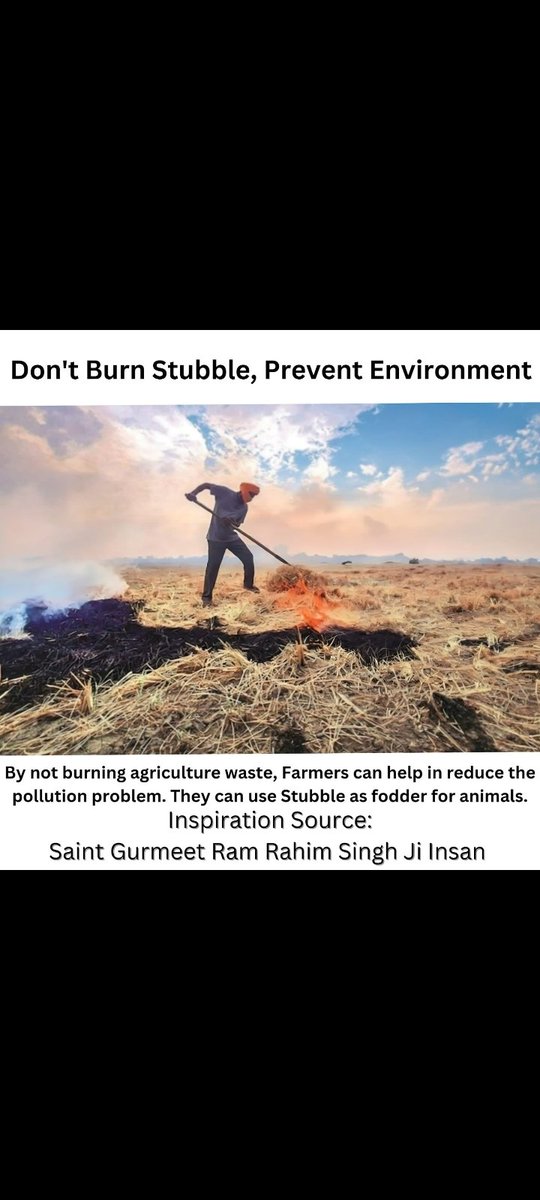 katariagpuja's tweet photo. Checking Pollution by making manure out of agri-waste instead of burning the fodder in the fields.  To get #PollutionFreeNation , we have to follow Protection Campaign in which Saint Ram Rahim Ji inspires peoples not to burn stubble &amp; use it as fodder for animals.. https://t.co/4xaXETb02g