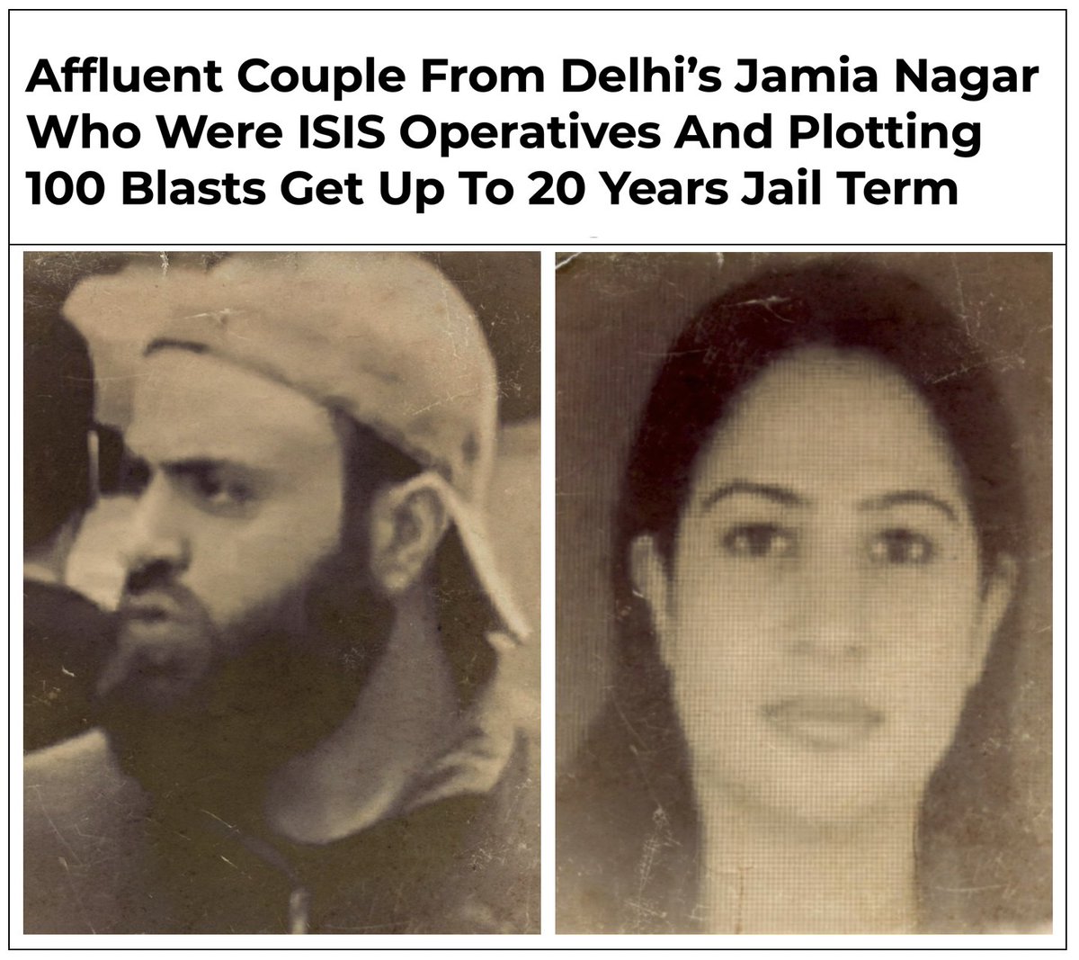 Meet Jahanjeb Sami and his wife Hina Bashir Baig. Sami is a BTech and an MBA and works for a top UK firm; Hina is a banker. Both turned out to be ISIS operatives. Were planning to plant 100 IEDs. Hina even convinced a Pune woman to wear a suicide belt. You can't do anything.