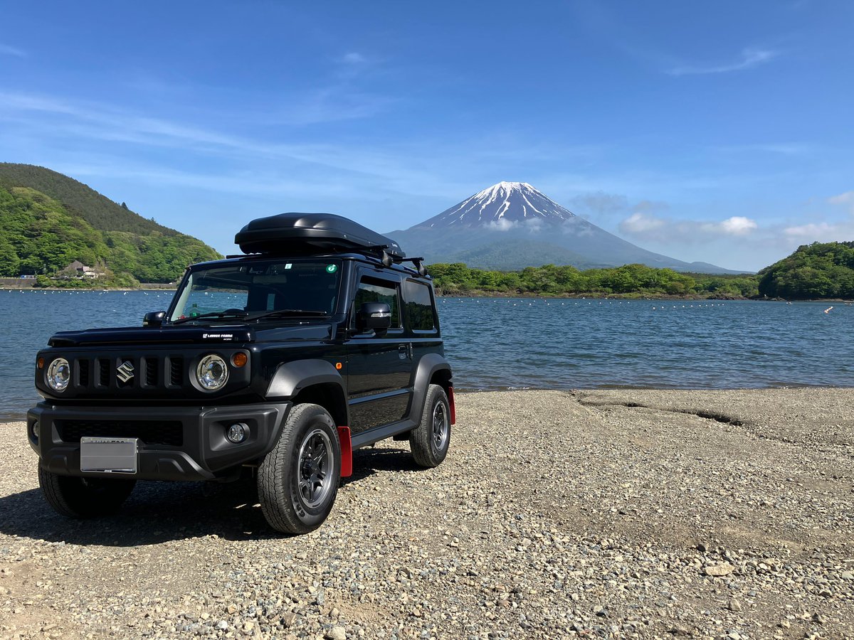 久しぶりに富士山を見に来た
#精進湖