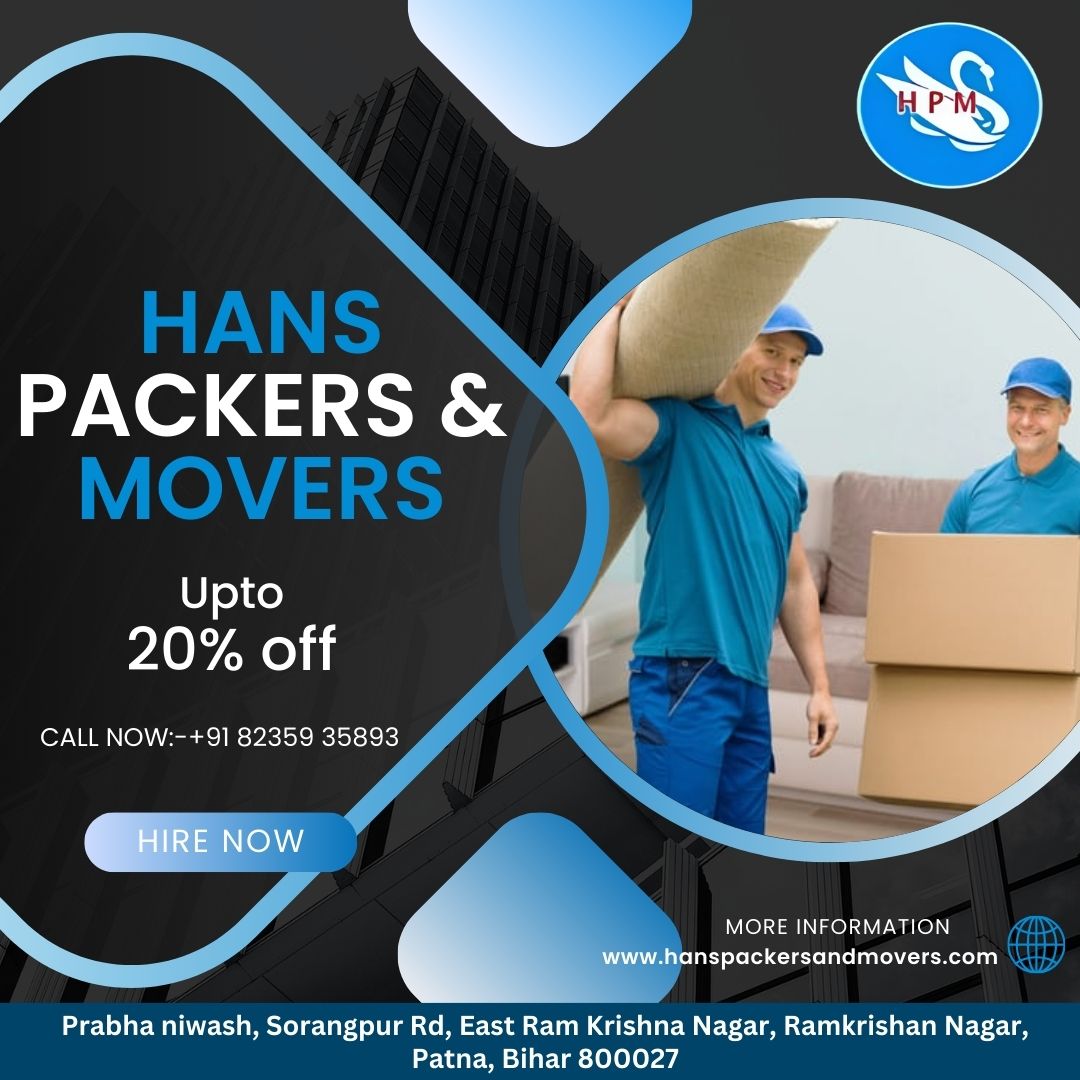 Hey there, soon-to-be movers! 🚚💨 At Hans Packers and Movers, we're all about turning the hassle of moving into a breeze.
#packersandmovers #packersandmoverspatna #moversandpackers #moversandpackerspatna