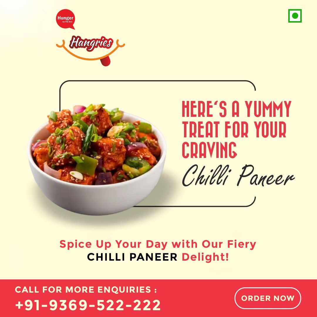 Fall in Love with Our Chilly Paneer!
#hangries #fastfood #streetfood #foodie #foodlovers #foodgasm #foodstagrams #foodblogger #foodblog #foodgrams #foodlove #ınstafood #foodlovers #foodcoma #foodislife #foodforthought #fooddiary #foodielife #foodielove #foodstyling