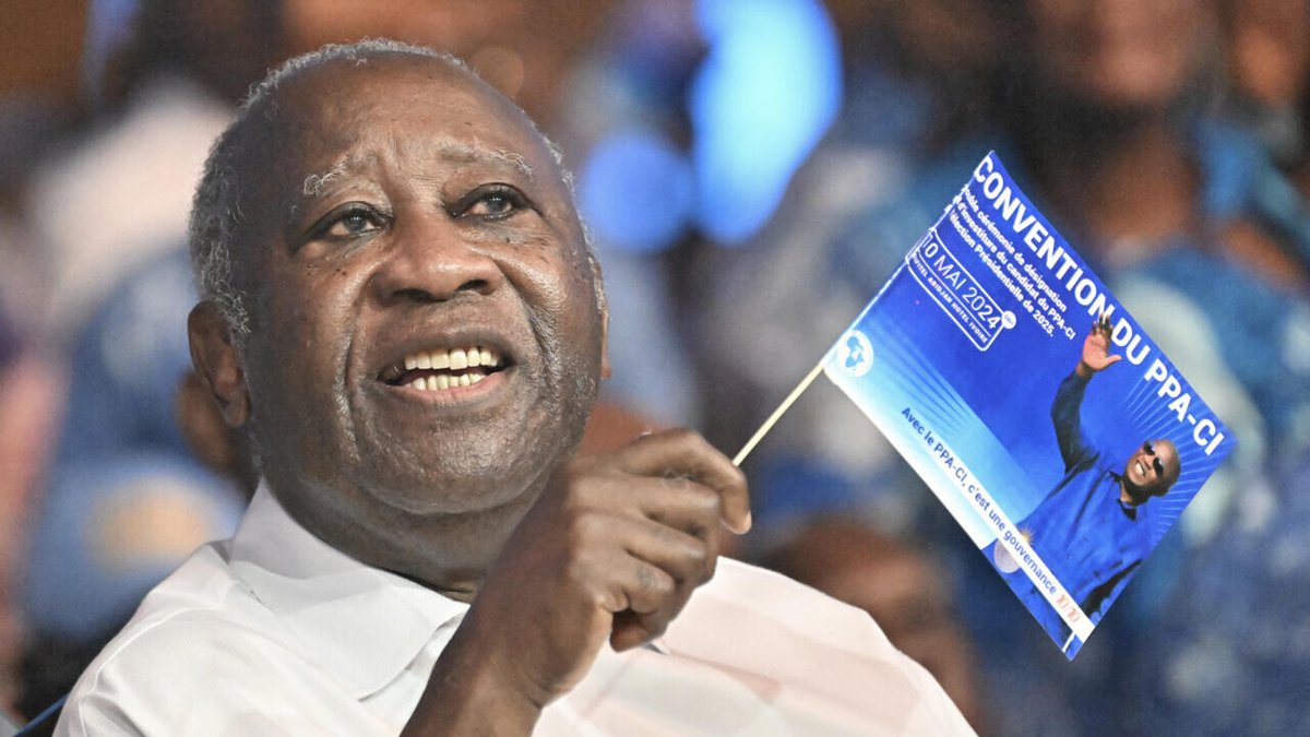 Côte d'Ivoire : Laurent Gbagbo officiellement investi à la présidentielle par son parti ➡️ go.france24.com/Bur