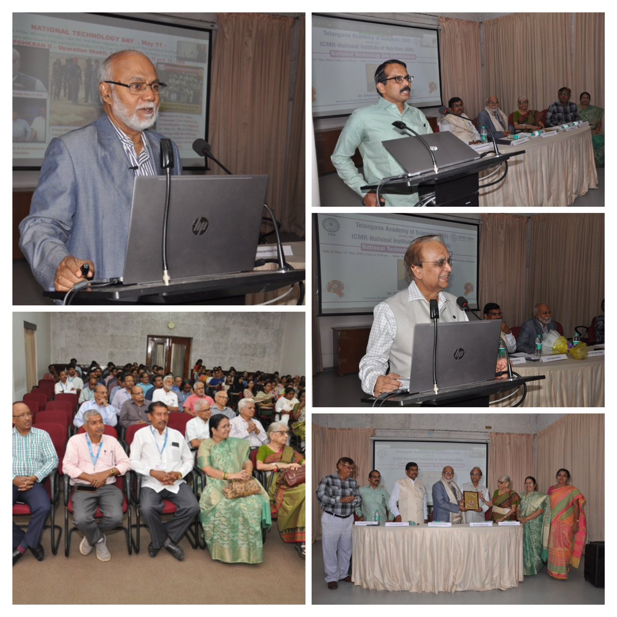Celebrated #NationalTechnologyDay2024 in association with Telangana Academy of Sciences. Dr Chaitanyamoy Ganguly, former Chairman & Chief Executive, Nuclear Fuel Complex, @DAEIndia delivered the Technology Day talk @ICMRDELHI @NINDirector @MoHFW_INDIA @DeptHealthRes