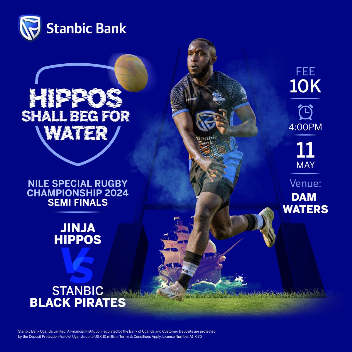 𝐆𝐚𝐦𝐞𝐃𝐚𝐲: Brace yourselves for a spectacle of the #StanbicPirates prowess. Let's go Pirates...