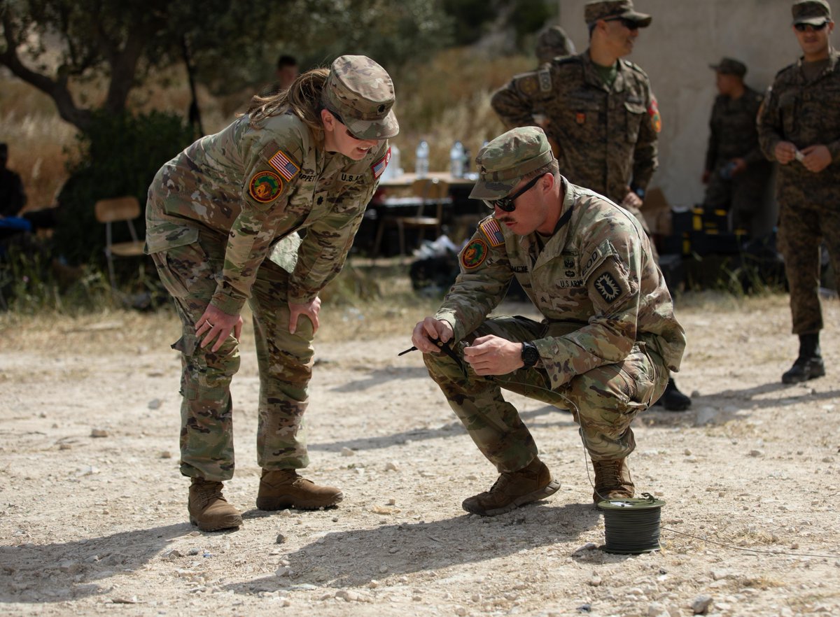 #AfricanLion 

Meet @USArmy Lt. Col Kendra T. Tippett, the African Lion 2024 senior responsible officer, chief of plans and exercises (G6), with @SETAF_Africa. She recently toured the explosive ordnance disposal range in Bizerte, Tunisia, ensuring we are #StrongerTogether.