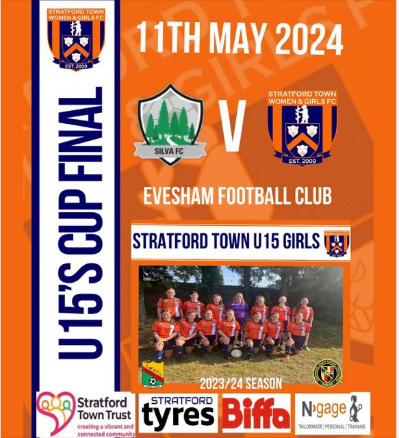 Good luck to the Stratford Town Girls U15s who take on Silva FC today. #CupFinal
