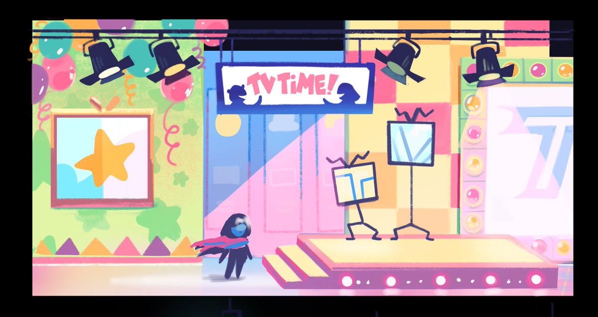 Going down the rabbit whole of deltarune concept art and I love how tiny and adorable Kris looks here 😭