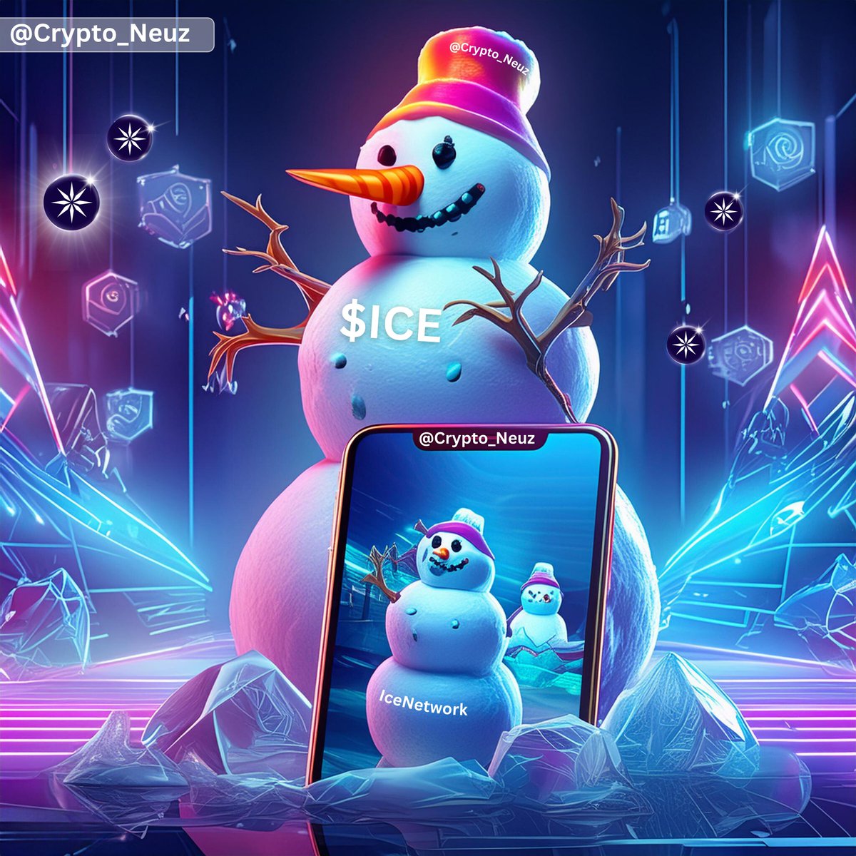 Hey @ice_blockchain team 👋 Just thinking about $ICE game where snowman's can earn a different coin built on #ION while playing, where player's can unlock premium packages or can purchase in game with $ICE. This could be a game-changer! ️ Imagine: 🔸Increased adoption: A…