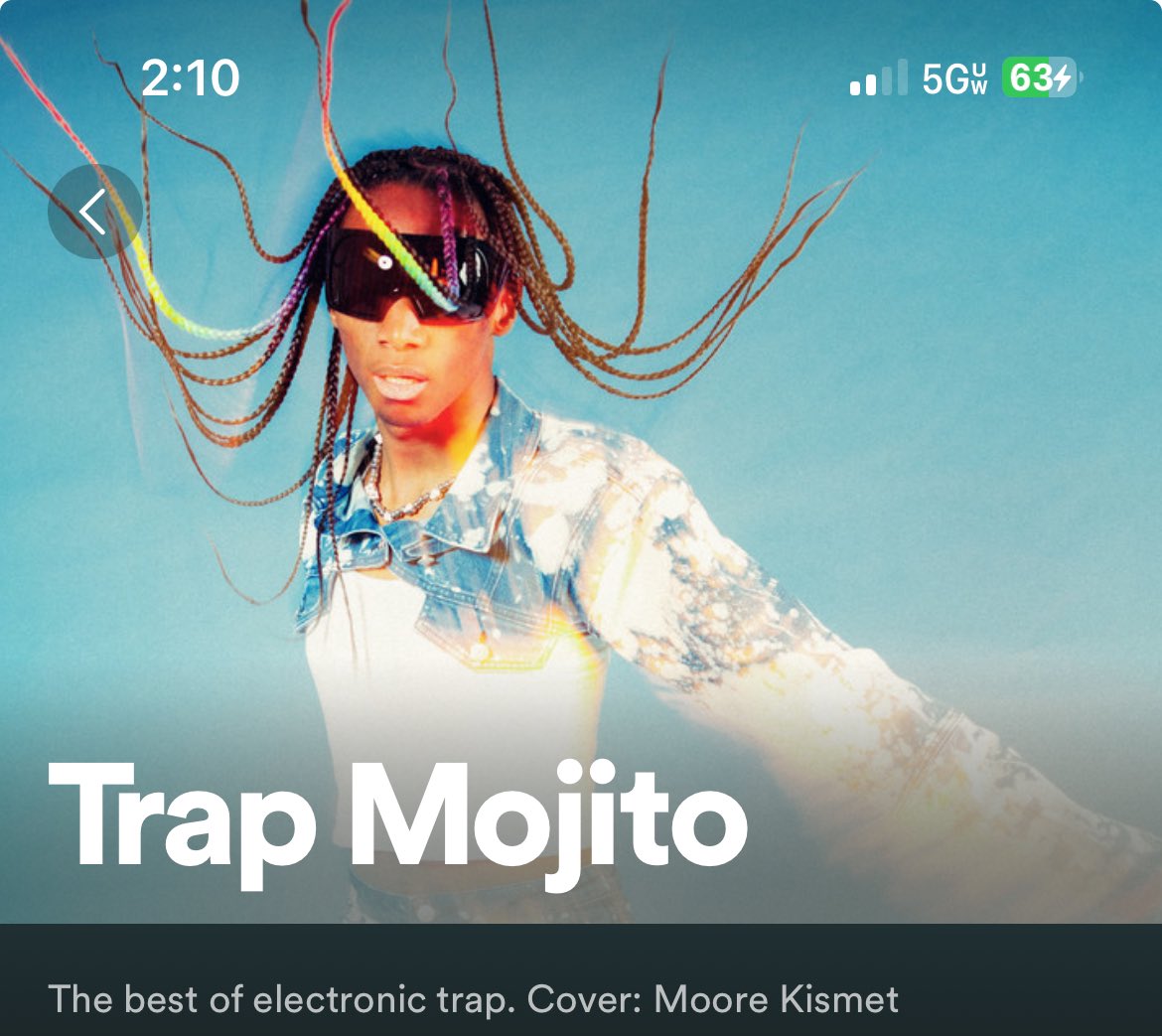 @MooreKismet is the cover of @Spotify Trap Mojito let’s gooooo 🦄❤️‍🔥 @KismetsUnicorns | @SableValley | @ilivehardcoree