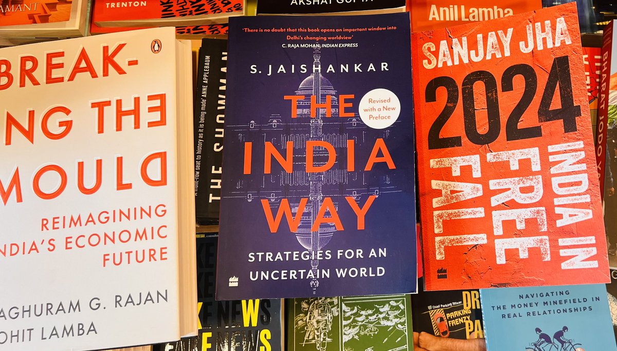 THE INDIA WAY and 2024: INDIA IN FREE FALL (insightful reads, unlike the low intellect in election speeches). Excited to see what Rajan et @rohlamba bring in ‘Breaking the Mould’. Another must read ‘Price of the Modi Years’ @Aakar__Patel 🖊️ is mightier than the ⚔️