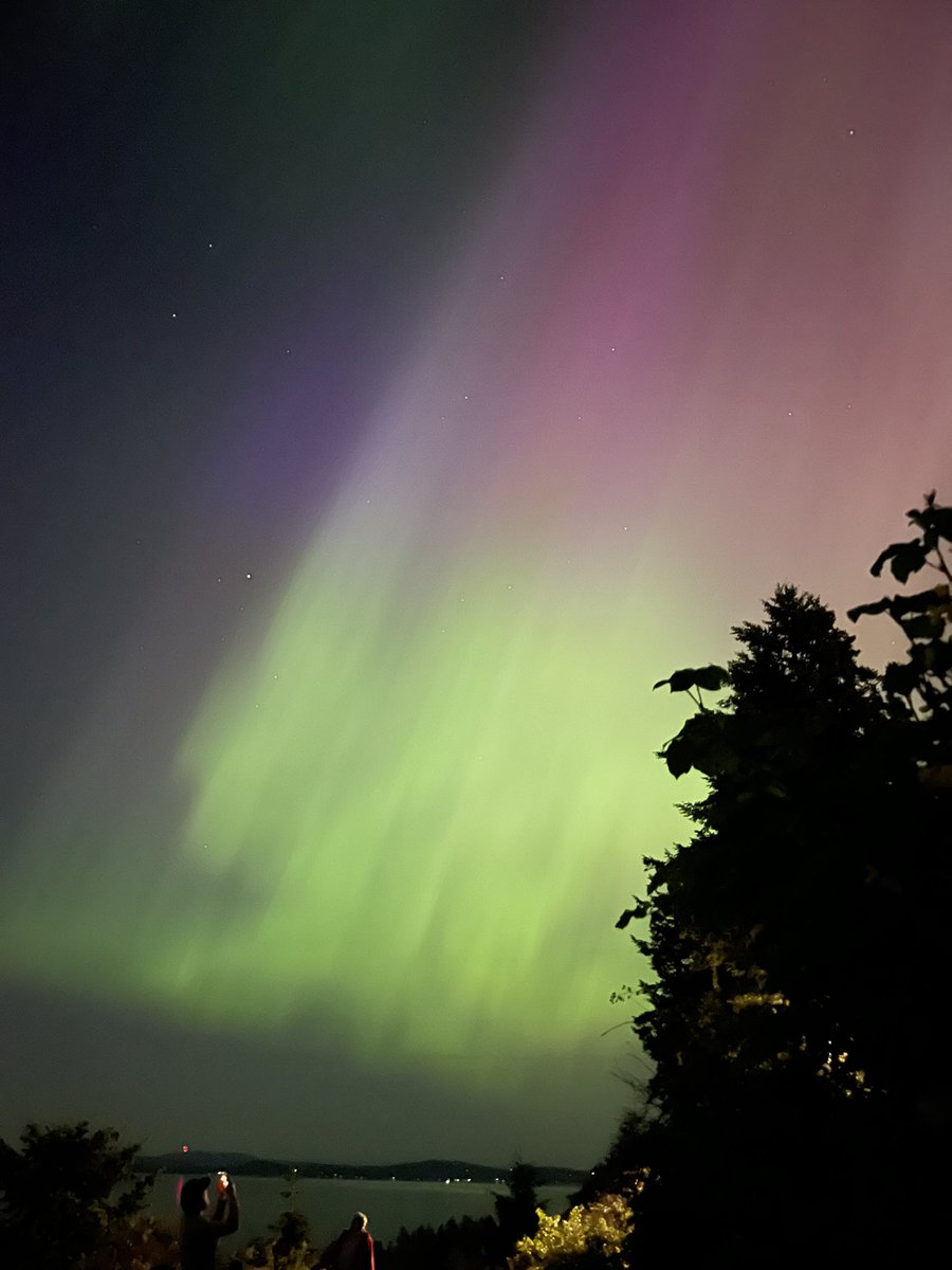 A little Cordova Bay light show! #Auroraborealis #bcpoli