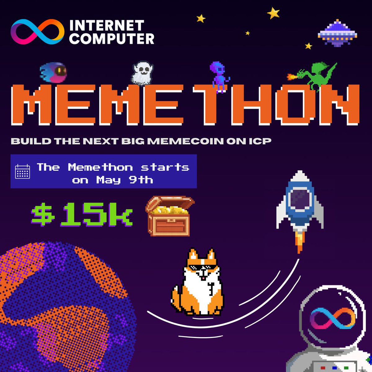 🌟🚀#ICP Memethon is launching, the first-ever hackathon dedicated to creating MemeCoins on the ICP! 🚀🌟
   
   This isn't just any hackathon; it's a chance to blend humor with technology and make your mark in the DeFi world. Here’s what you need to know:
   
💰 Prize Pool: Over…