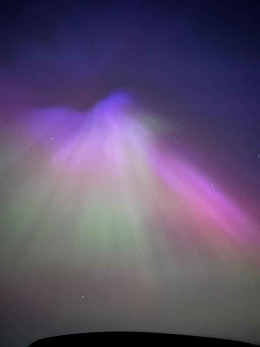 Photos of the G5 Storm Aurora last night, Friday 10th May 2024, at Penrith, Cumbria taken by my daughter