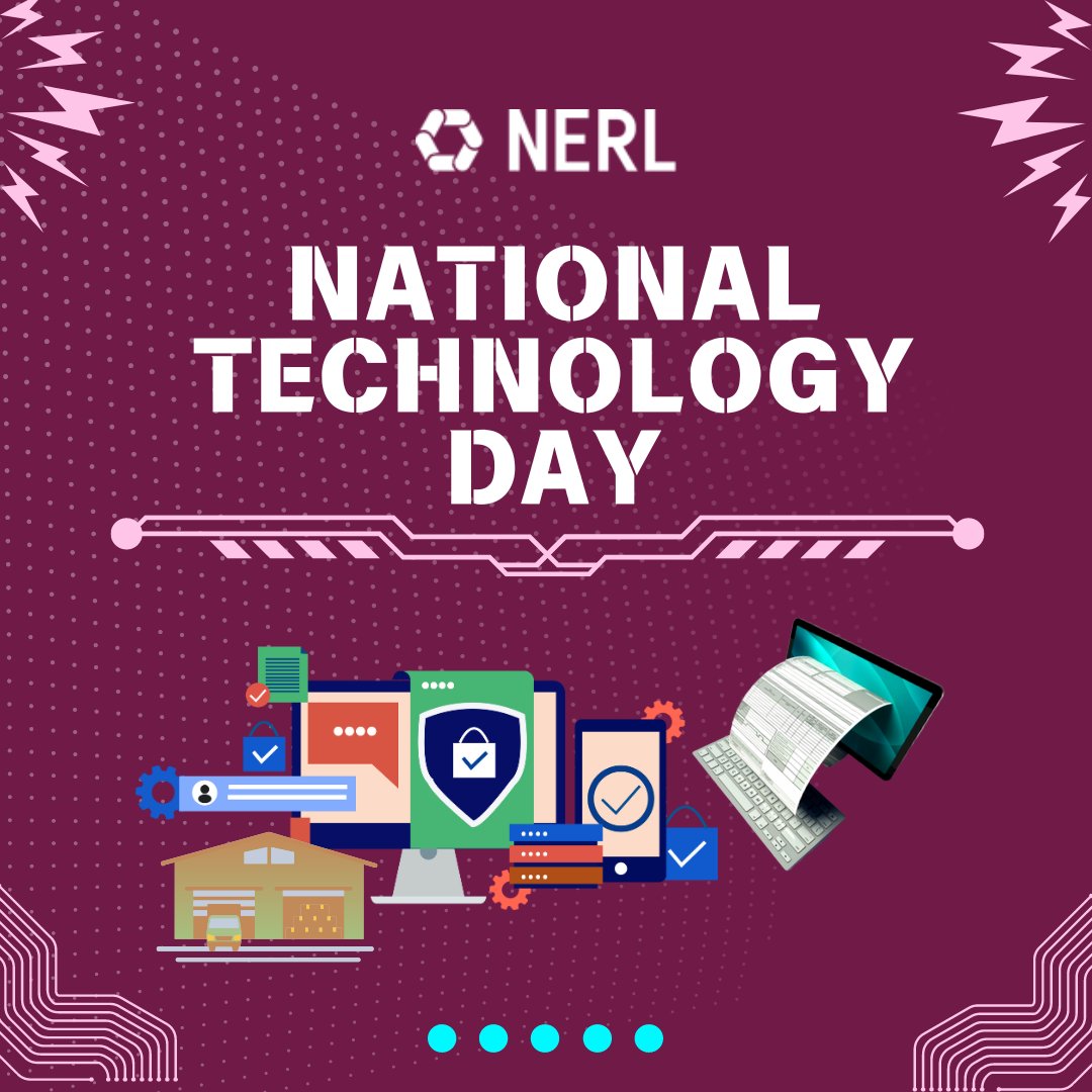 nerl_repository's tweet photo. Happy National Technology Day 2024!
#repository #nationaltechnologyday #technology #tech #innovation #eNWR #GetSmartWitheNWR #warehousing #commodity https://t.co/eOqDmYdK5p