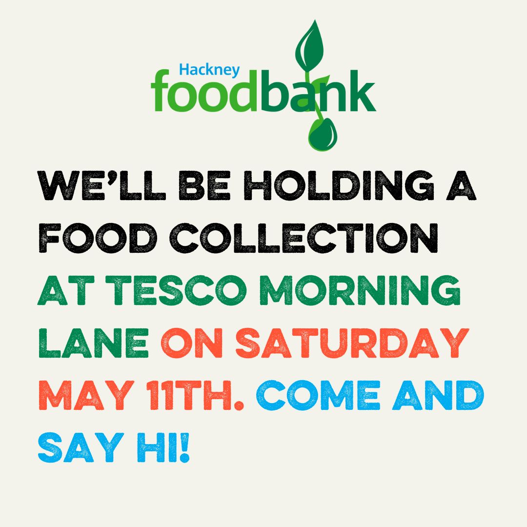 Morning all! our volunteers will be at Tesco in Morning Lane today collecting food. Please pop by and say hi and donate some food for people experiencing hardship. Food donations have dropped by 23% in the past year and we need support at collections like this more than ever.