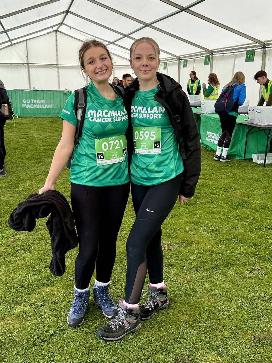 Very proud of my daughter Lily and her best friend from primary school Emily who are supporting ⁦<a href="/macmillancancer/">Macmillan Cancer Support</a>⁩ on the #norfolkmightyhike today. Good luck to you both. Any support would be grateful received at justgiving.com/team/emilyandl…