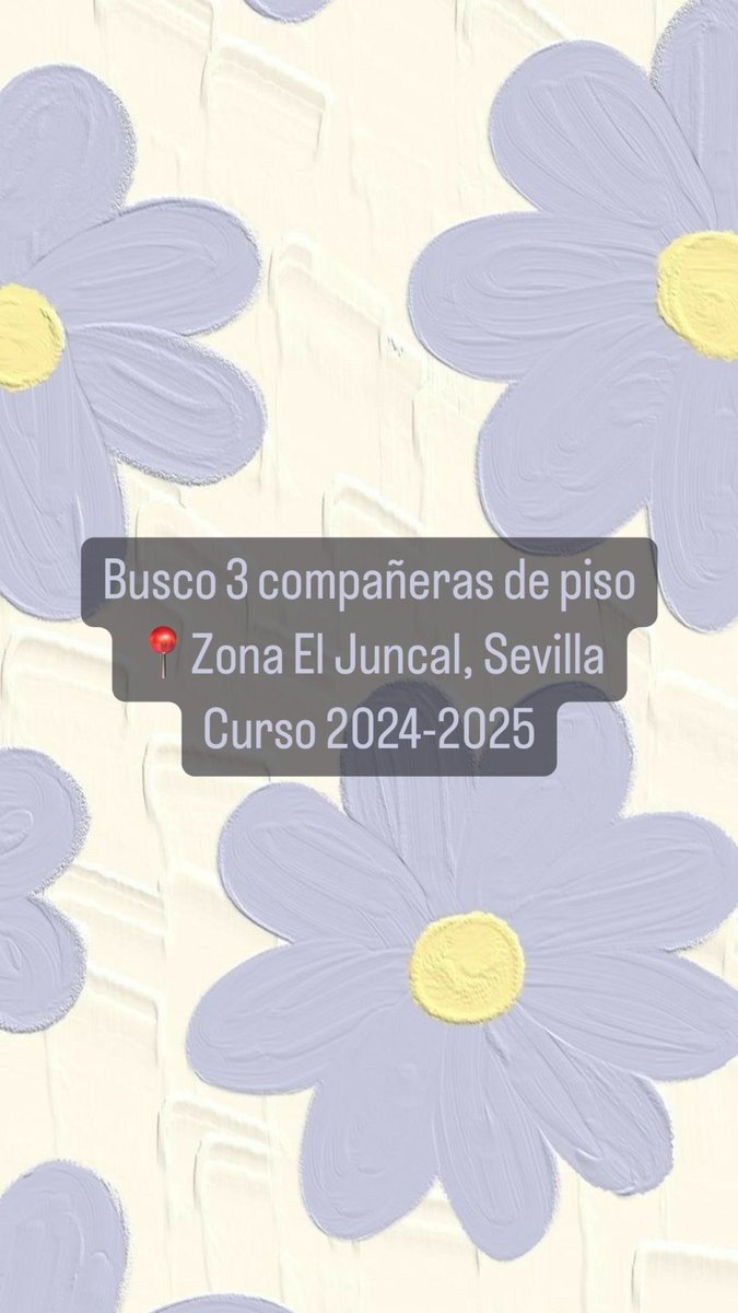 Hola!! Busco 3 compañeras !! 
Se agradece difusión!