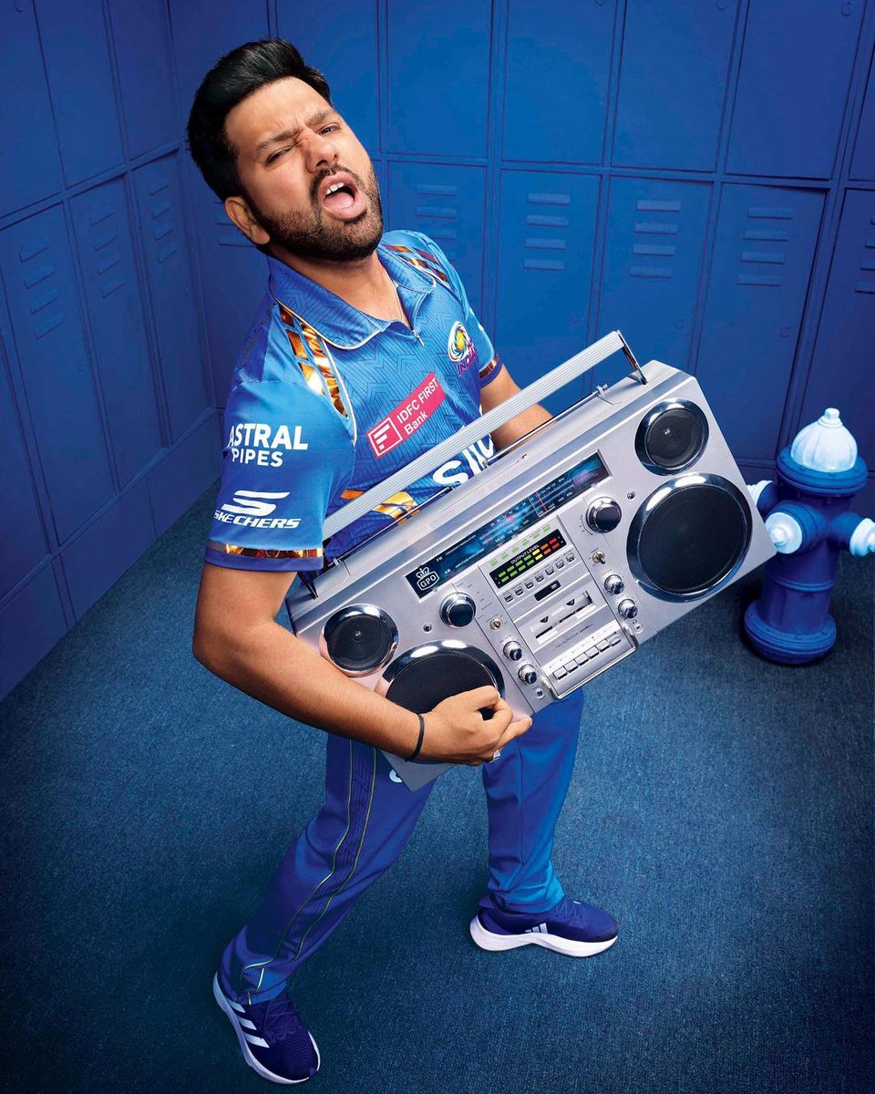 Rohit Sharma during an Ad shoot. #IPL2024