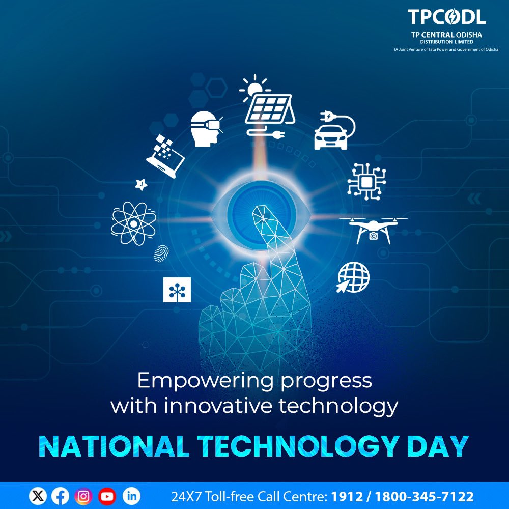 Celebrating National Technology Day, TPCODL recognises the transformative power of innovation that enriches the over all operational excellence in the interest of all stakeholders. For the purpose, TPCODL has been front runner in adopting technologies and transforming its…