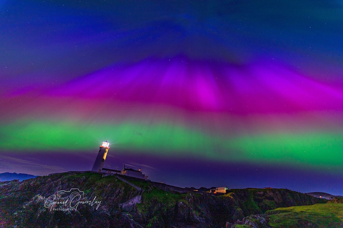 Fanad lighthouse #aurora #NorthernLights #Donegal