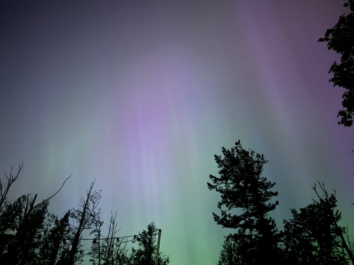 Aurora Borealis light show from beautiful Columbia River Gorge #Auroraborealis @derwood73