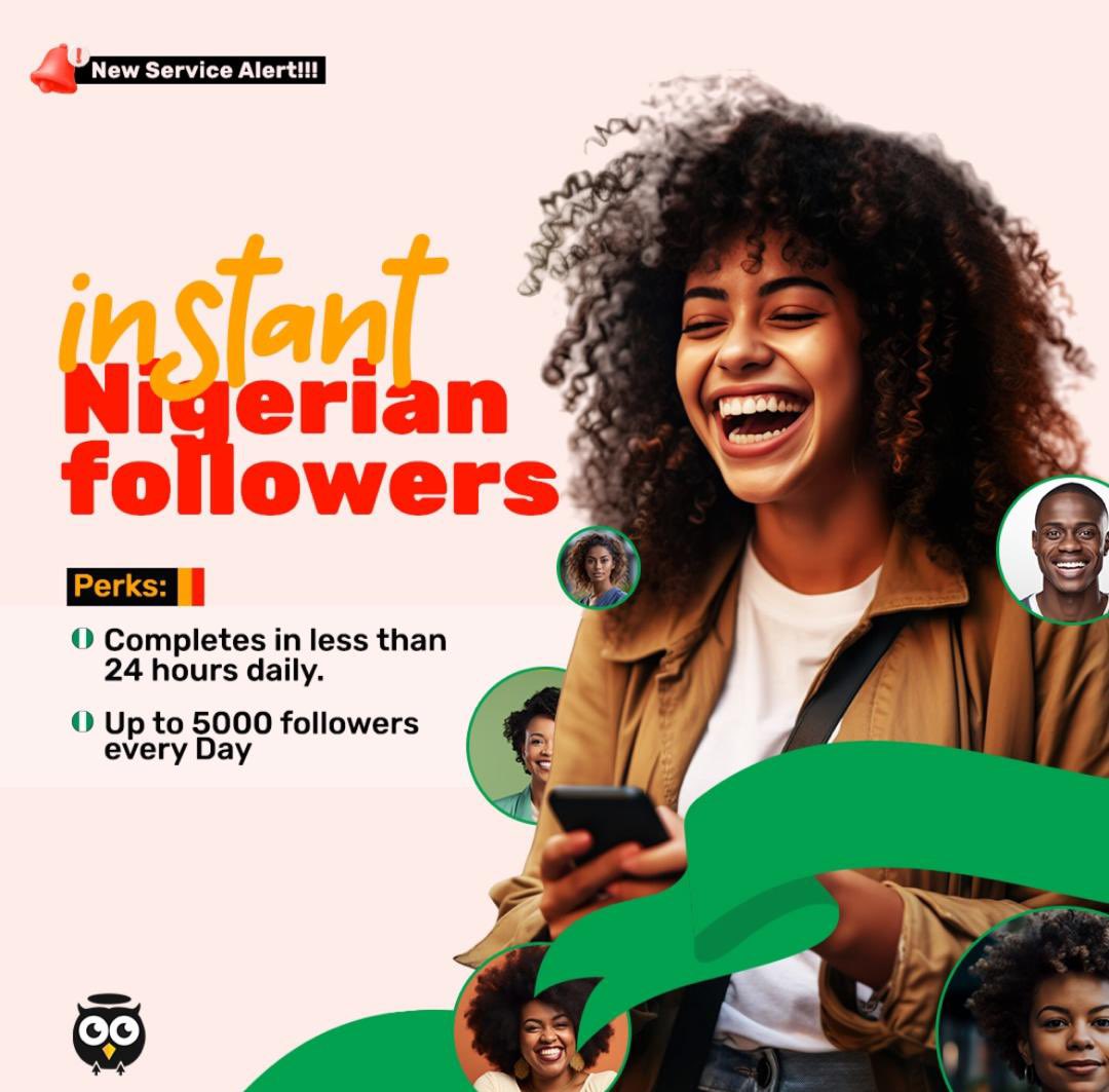 You can now gain Active Nigerian followers without any stress with the help of Owlet from at you convenience. Click here to get started 👉theowletonline.com