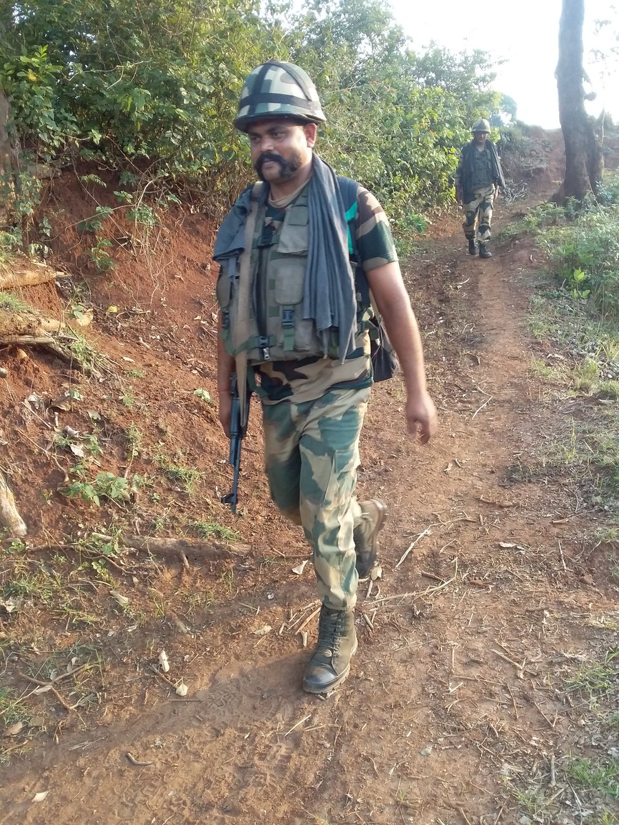'Navigating through Odisha's dense forests, vigilance is our shield against hidden threats.' #BSF #FirstLineofDefence #BSFOdisha